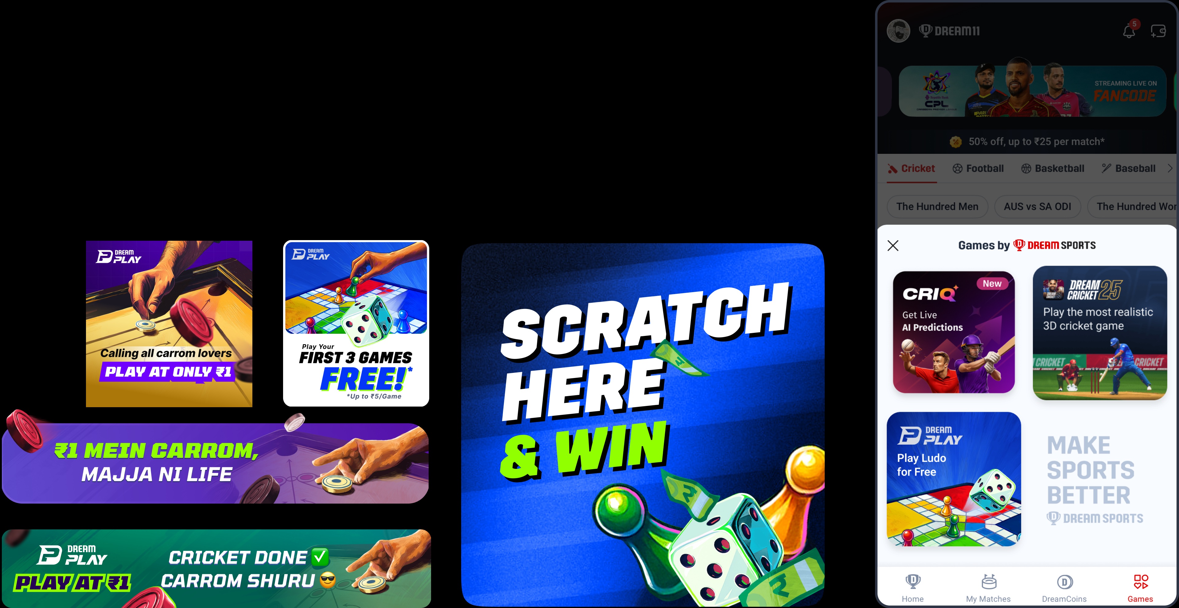 Banners, offers, scratch cards and cross-promotion