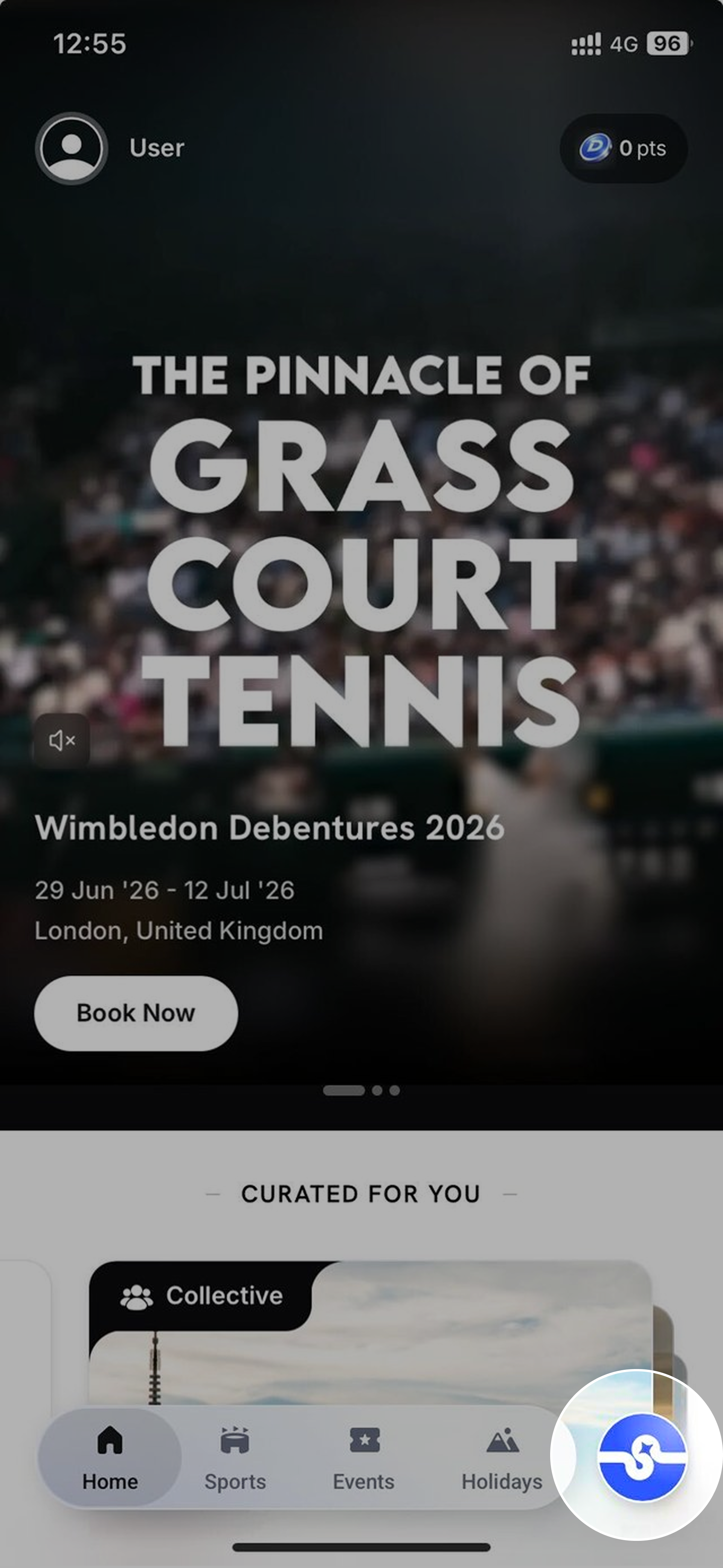Scout orb in the bottom navigation bar on the home tab